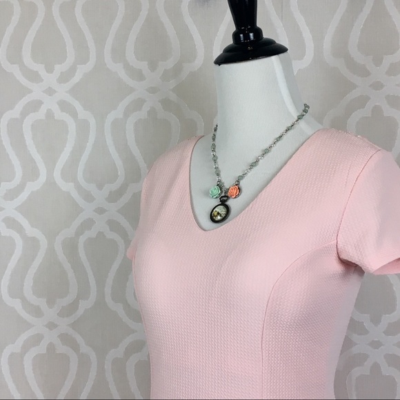 Blush Pink Waffle Dress - Picture 5 of 8